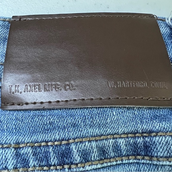 TK AXEL Men’s Slim Boot Medium Wash Jeans With Double Back Pockets 36” X 34” - Picture 9 of 14